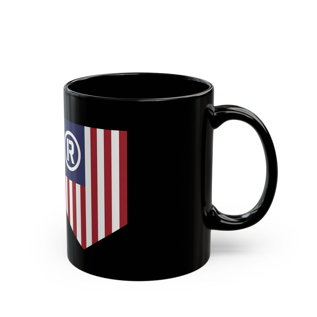 Revolting Flag Logo Mug | Black Ceramic Coffee Cup